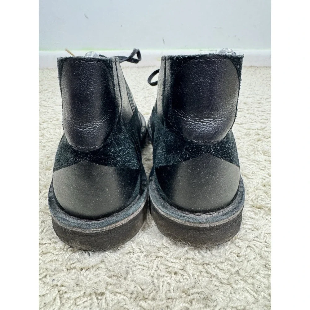 Clarks Originals x Patternity Black Leather Lace Up Ankle Boots Women's 7.5 Boho